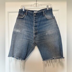 REDONE LEVI high waist Bermuda shorts